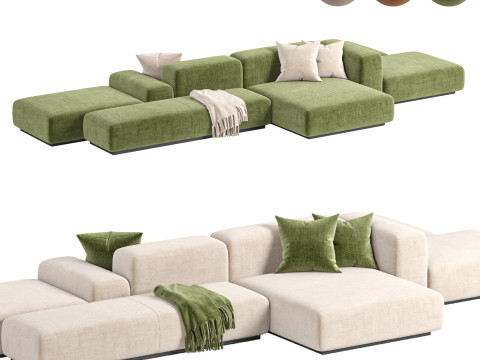 Prostoria Sofa Klaster Modular Sofa By Dasmoebel 3Dモデル