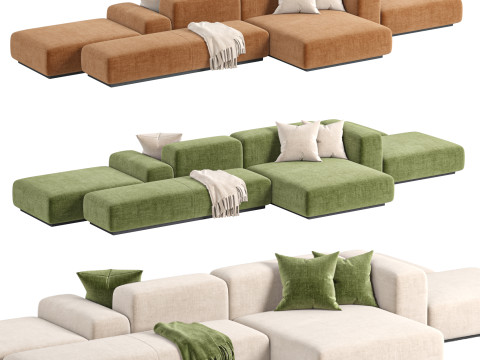 Prostoria Sofa Klaster Modular Sofa By Dasmoebel 3D Model