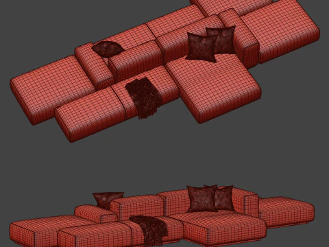 Prostoria Sofa Klaster Modular Sofa By Dasmoebel 3D Model