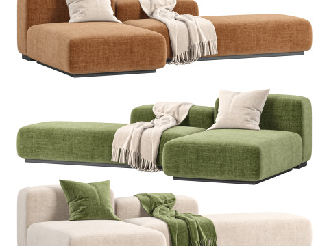 Prostoria Sofa Klaster Modular Sofa By Dasmoebel Modello 3D