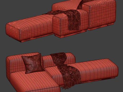 Prostoria Sofa Klaster Modular Sofa By Dasmoebel 3D Model