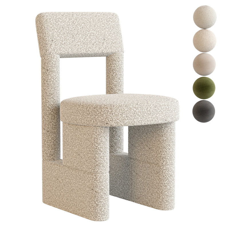 URBAN chair By Woo 3D Model .c4d .max .obj .3ds .fbx .stl .blend 