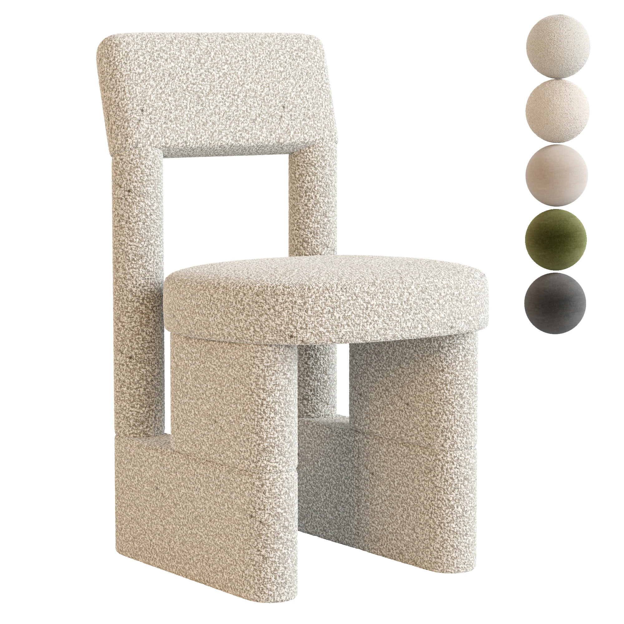 URBAN chair By Woo 3D Model .c4d .max .obj .3ds .fbx .stl .blend 