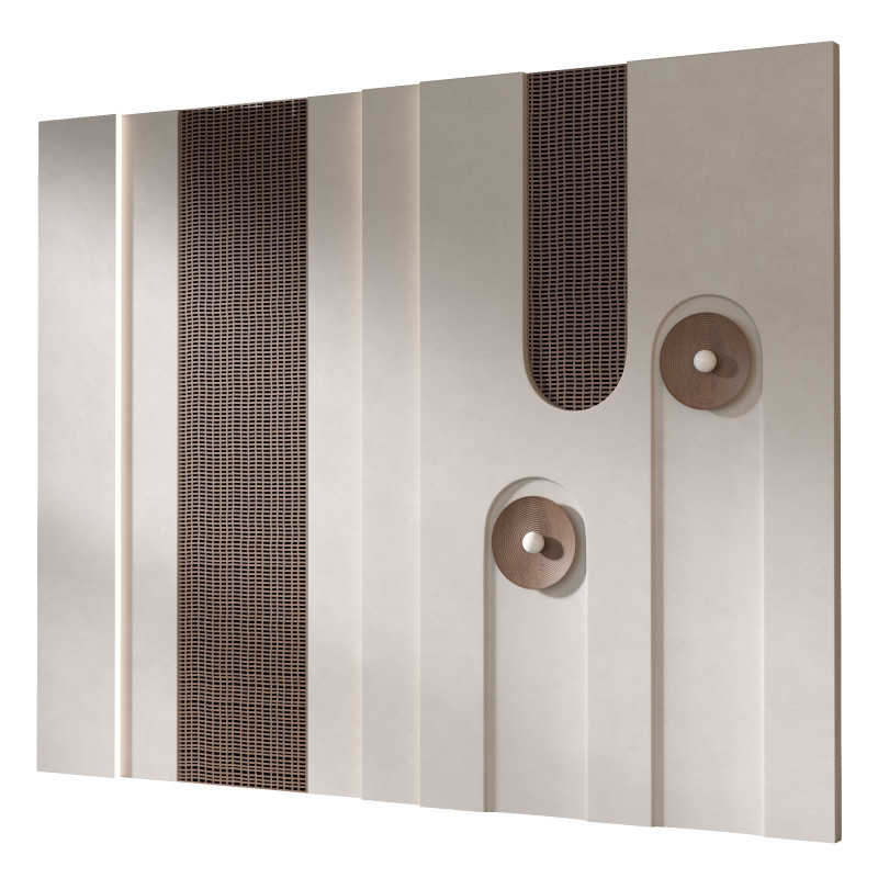 Headboard 3d Wall Panel 01 Modello 3D .c4d .max .obj .3ds .fbx .stl .blend 