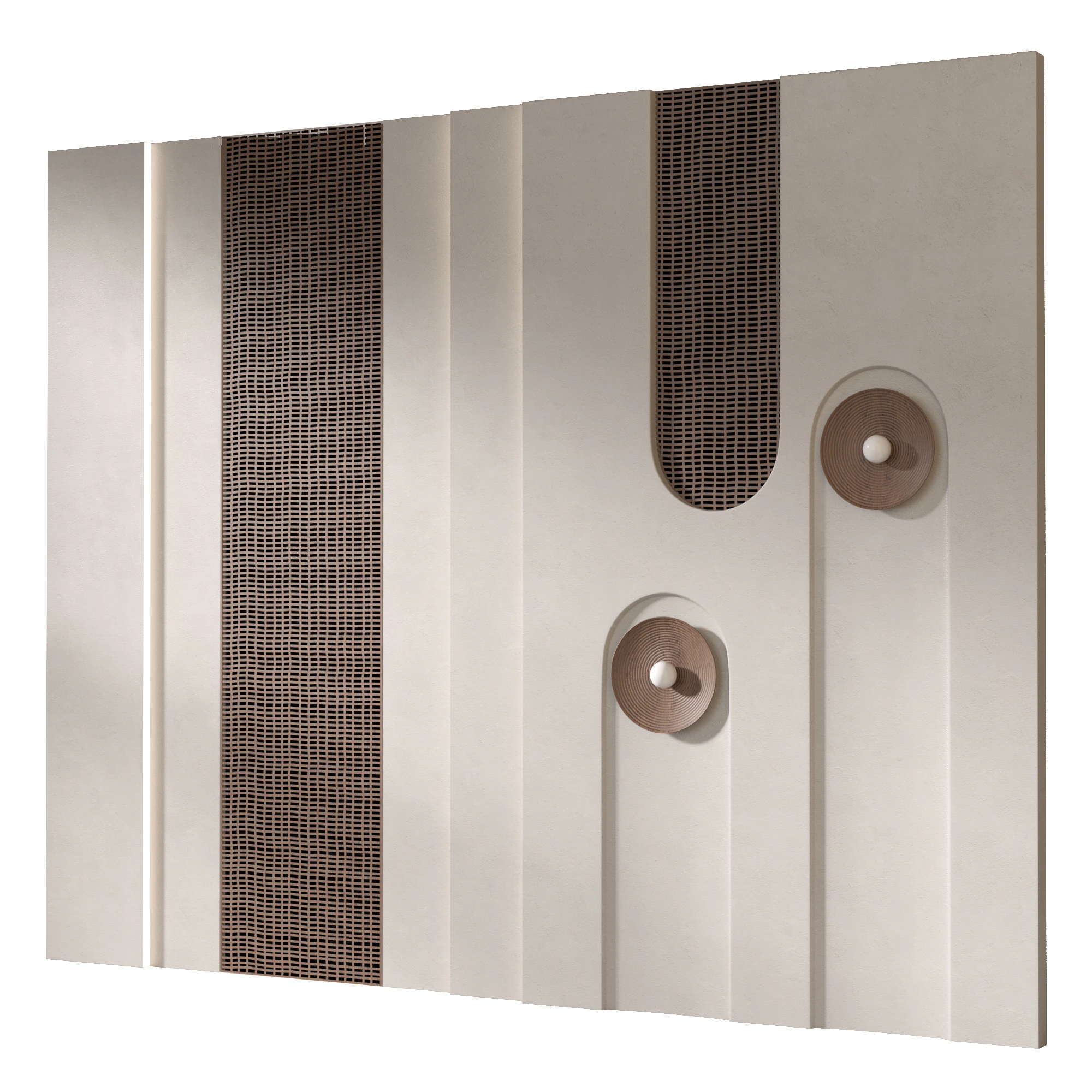 Headboard 3d Wall Panel 01 3D Model .c4d .max .obj .3ds .fbx .stl .blend 