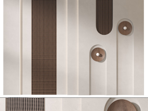 Headboard 3d Wall Panel 01 Modello 3D