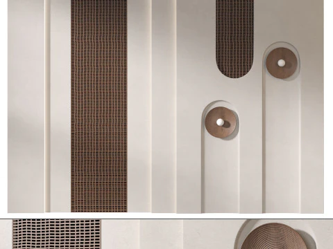 Headboard 3d Wall Panel 01 3D Model