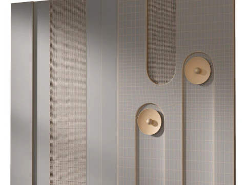 Headboard 3d Wall Panel 01 3D Model