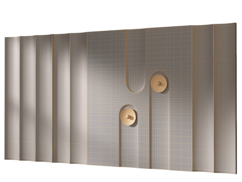 Headboard 3d Wall Panel 04 3D Модель