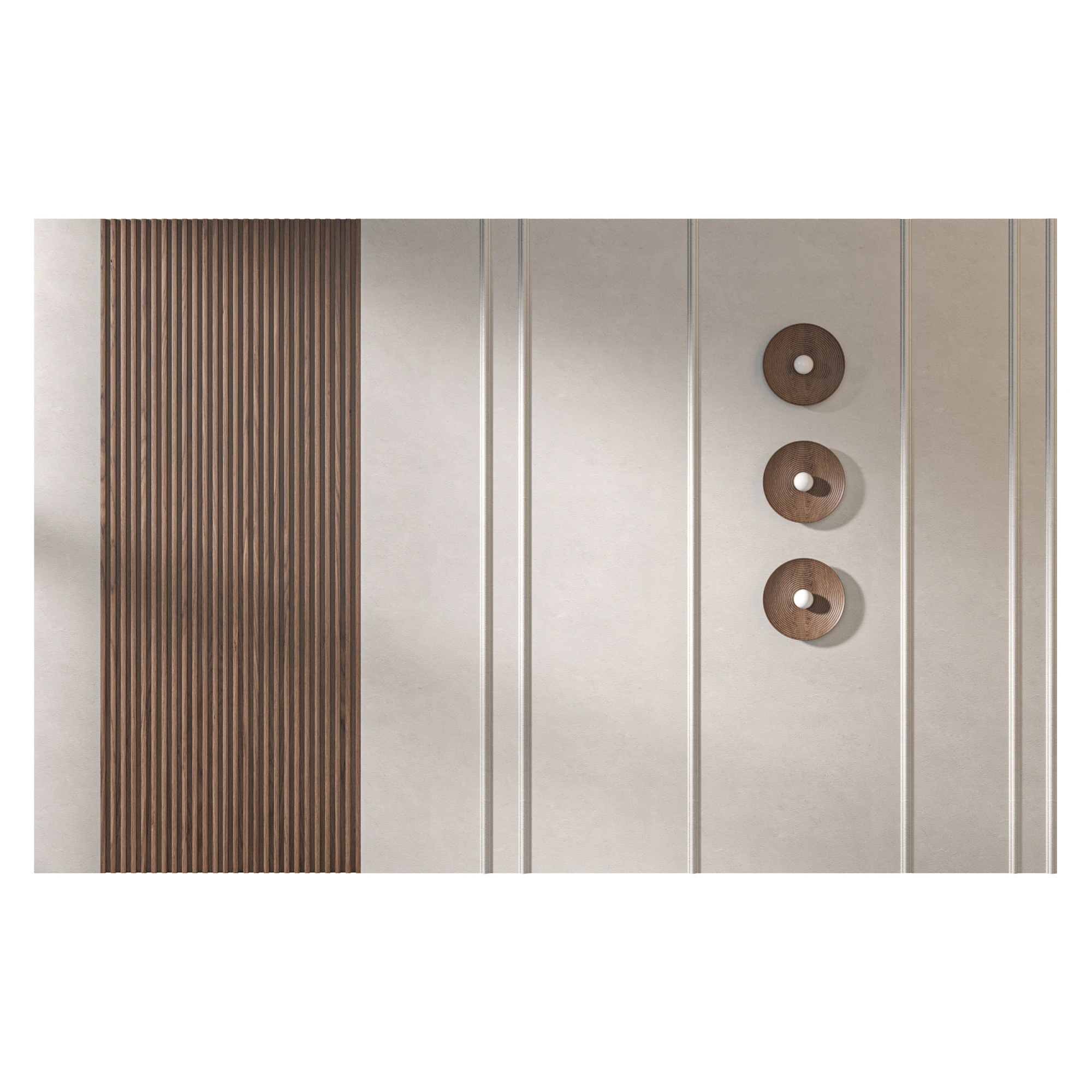 Headboard 3d Wall Panel 05 3D Model .c4d .max .obj .3ds .fbx .stl .blend 