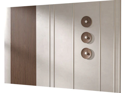 Headboard 3d Wall Panel 05 3D Model