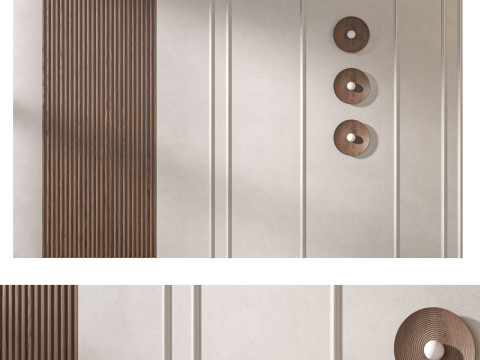 Headboard 3d Wall Panel 05 3D-Modell