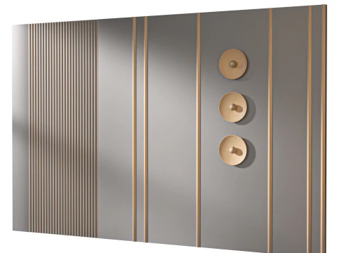 Headboard 3d Wall Panel 05 3D Model