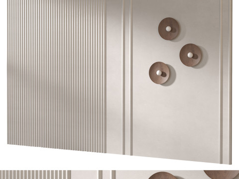 Headboard 3d Wall Panel 06 3D Модель