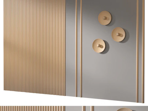 Headboard 3d Wall Panel 06 3D Model