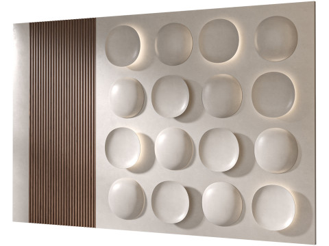 Headboard 3d Wall Panel 08 3D Модель