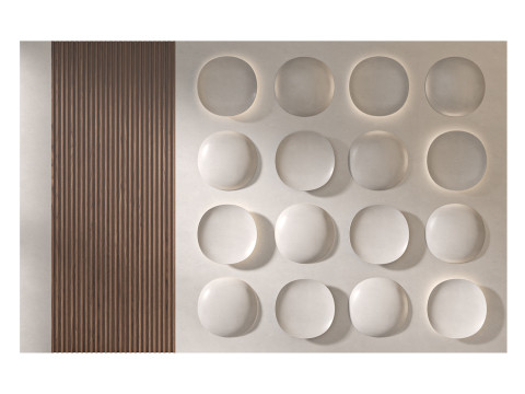 Headboard 3d Wall Panel 08 3D Model