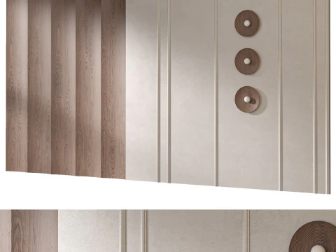 Headboard 3d Wall Panel 09 3D Model