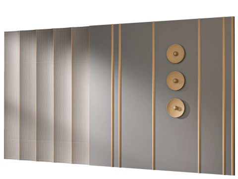 Headboard 3d Wall Panel 09 3D Model