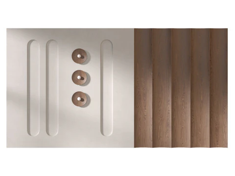 Headboard 3d Wall Panel 12 3D Model