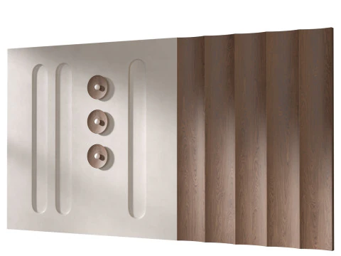 Headboard 3d Wall Panel 12 3D Model
