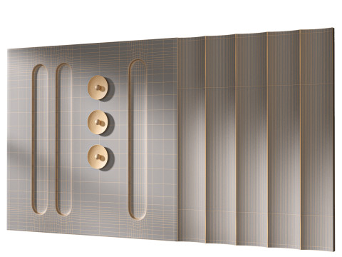 Headboard 3d Wall Panel 12 3D Модель