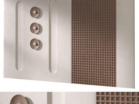 Headboard 3d Wall Panel 13 Modelo 3D