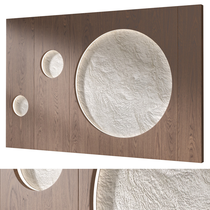 3D wall panel 02 3D Model .c4d .max .obj .3ds .fbx .stl .blend 