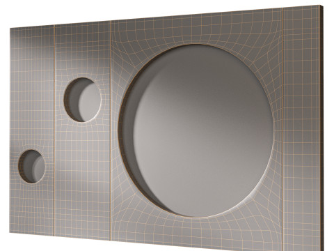 3D wall panel 02 3D Model