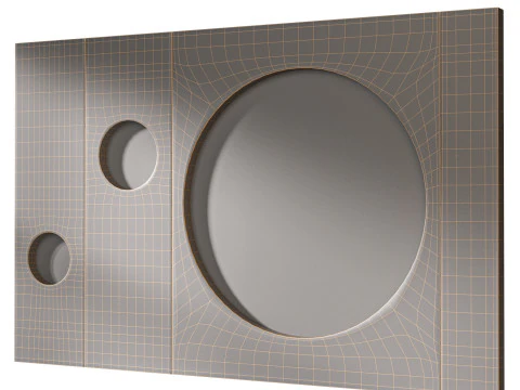 3D wall panel 02 3D Model