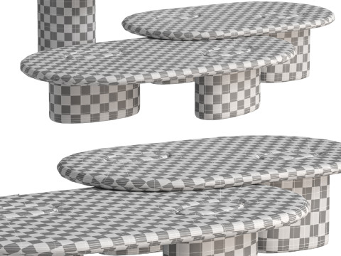 Enne Rita coffee tables by ENNE Modello 3D