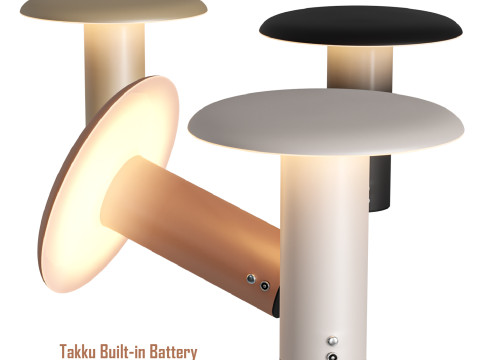 Takku Built-in Battery Table Lamp 3D Модель