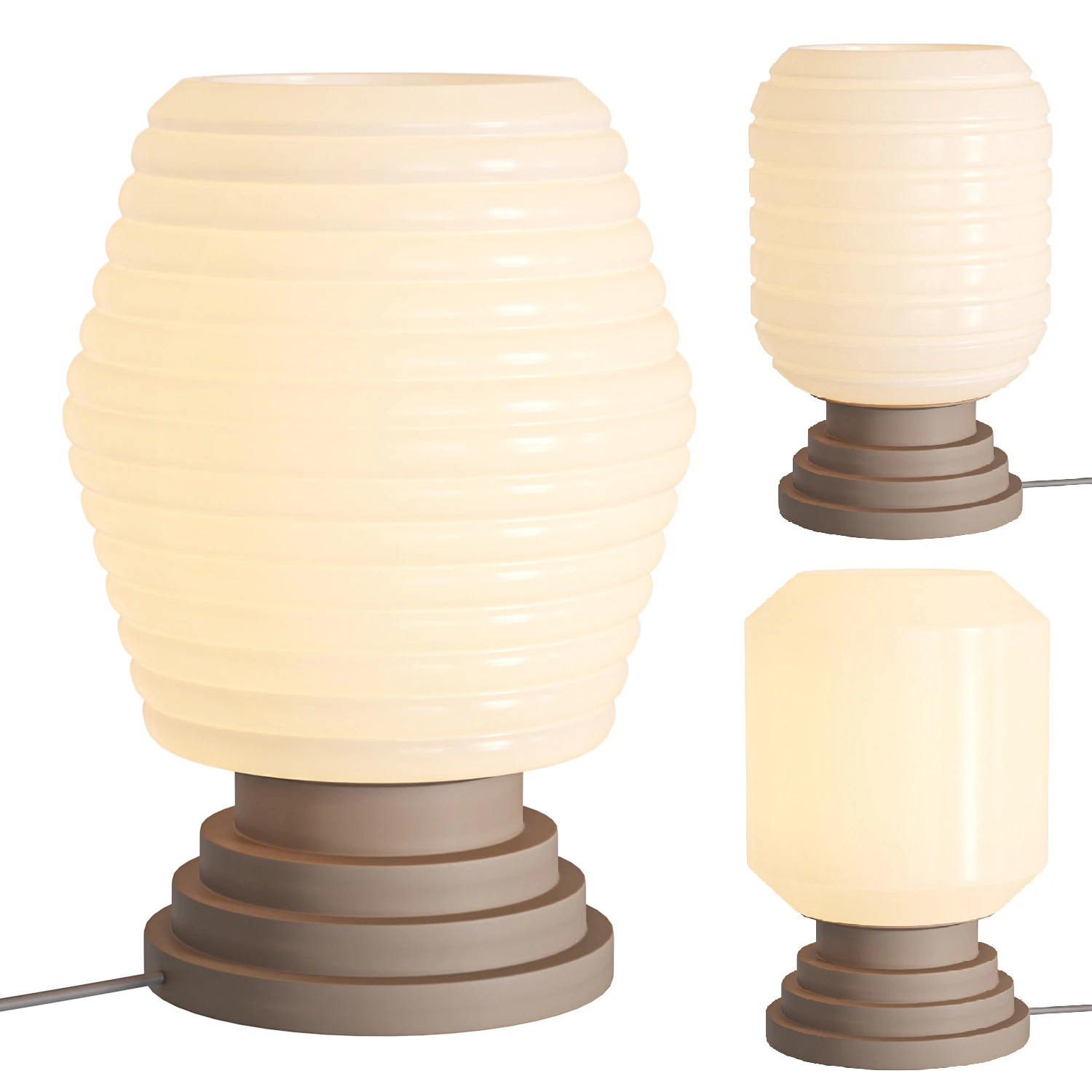 LAYERS Modern Table Lamp Modern Accent Lamp 3D Model .c4d .max .obj .3ds .fbx .stl .blend