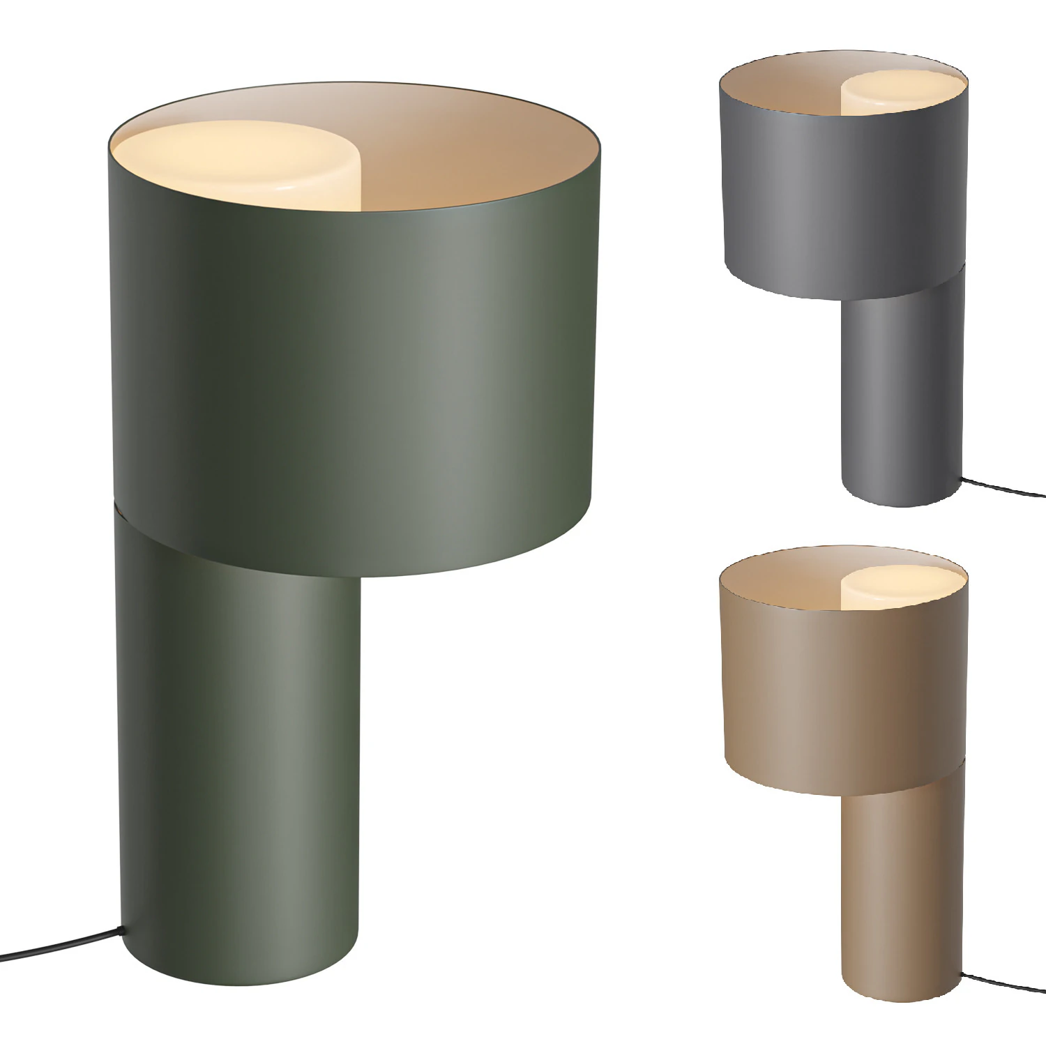 Tangent steel tubes table lamp by Frederick 3D Model .c4d .max .obj .3ds .fbx .stl .blend