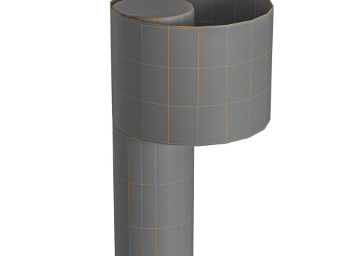 Tangent steel tubes table lamp by Frederick 3D 模型