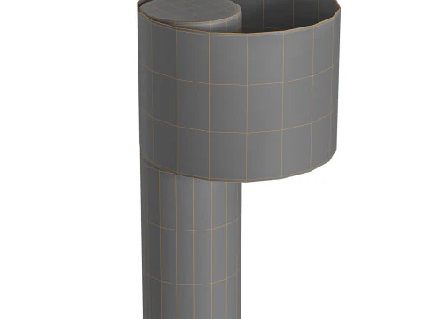 Tangent steel tubes table lamp by Frederick 3D Model