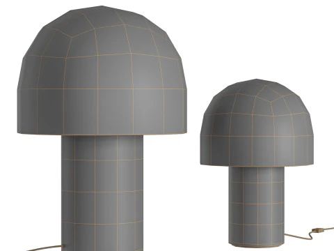STONE Mushroom Table Lamp by SIMIG Light 3D Model