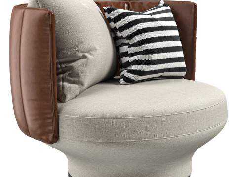 PARADISE BIRD Swivel armchair By Wittmann 3D 모델