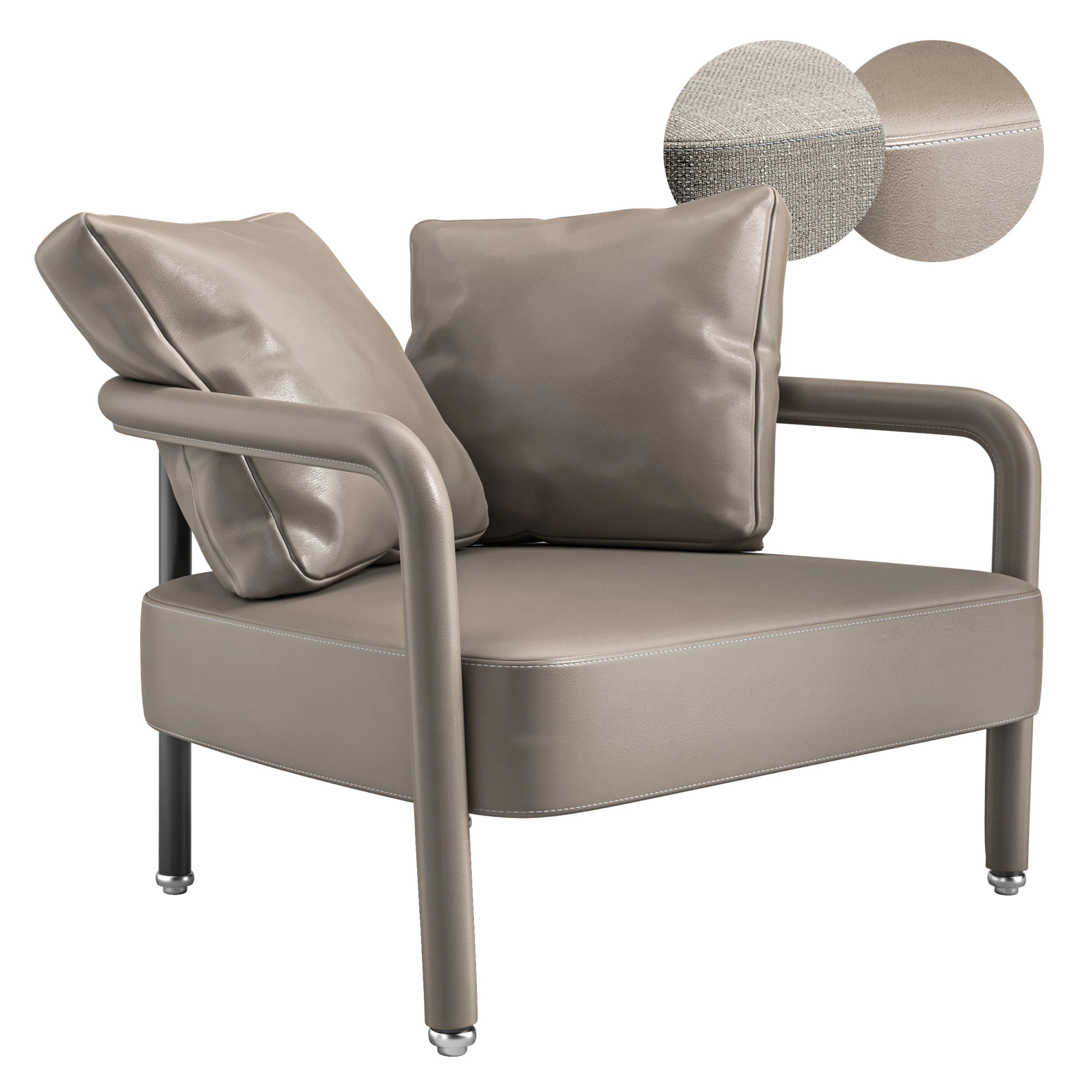 POCHETTE By BB Italia 3D Model .c4d .max .obj .3ds .fbx .stl .blend 