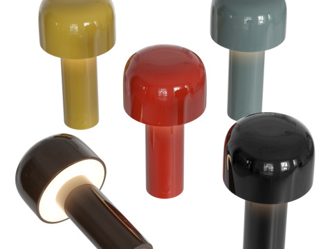 Bellhop Rechargeable Table Lamp Modello 3D