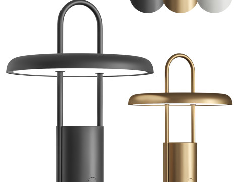 Leuchte Pier LED portable sand von Stelton table lamp 3D मॉडल