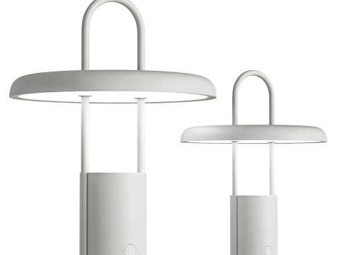 Leuchte Pier LED portable sand von Stelton table lamp Modelo 3D