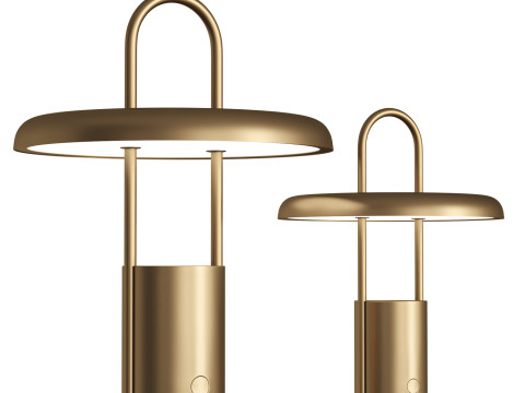 Leuchte Pier LED portable sand von Stelton table lamp Modelo 3D