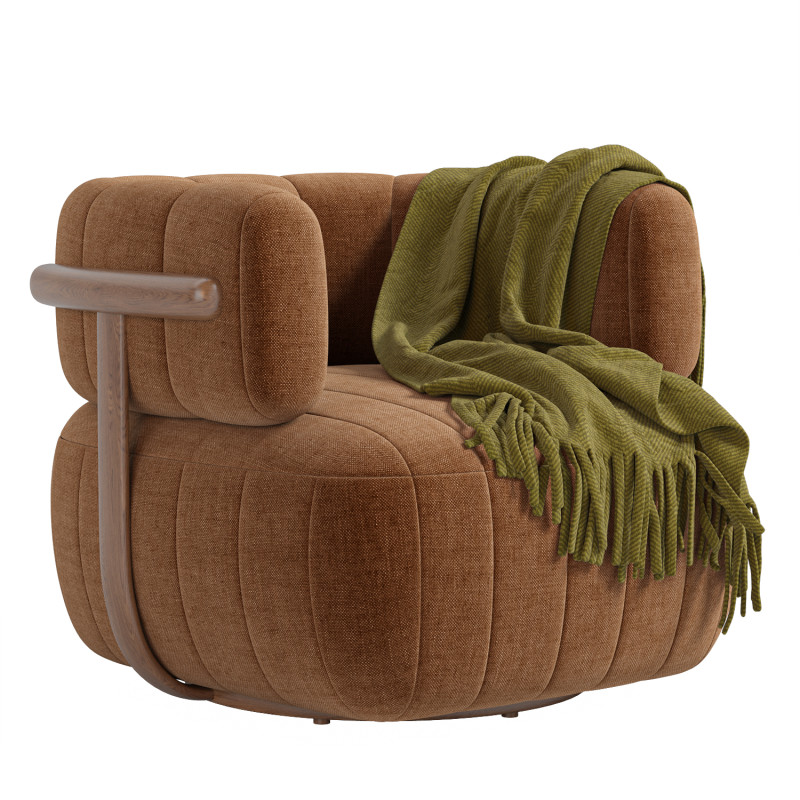 Doss Swivel Chair Altro Snow 3D Model .c4d .max .obj .3ds .fbx .stl .blend 