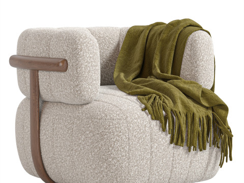Doss Swivel Chair Altro Snow 3D Model