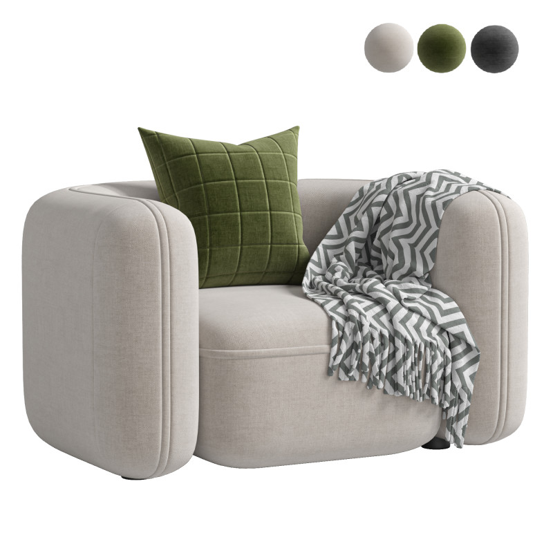 Armchair ROYALTY 20 by Luzaro Modelo 3D .c4d .max .obj .3ds .fbx .stl .blend 