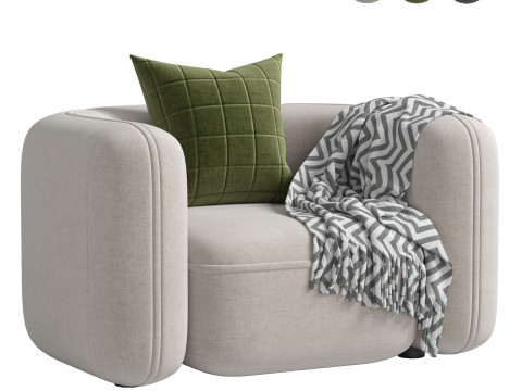 Armchair ROYALTY 20 by Luzaro 3Dモデル
