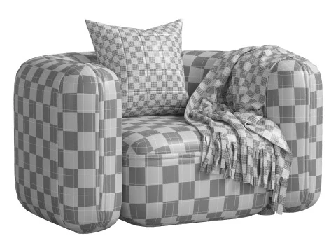 Armchair ROYALTY 20 by Luzaro 3D Model