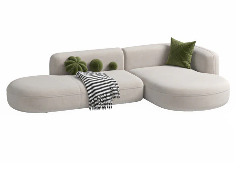 Sofa ROYALTY 20 by Luzaro Configuration 1 3D Model