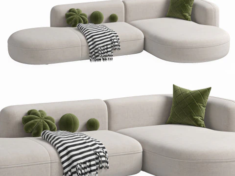 Sofa ROYALTY 20 by Luzaro Configuration 1 3D Model